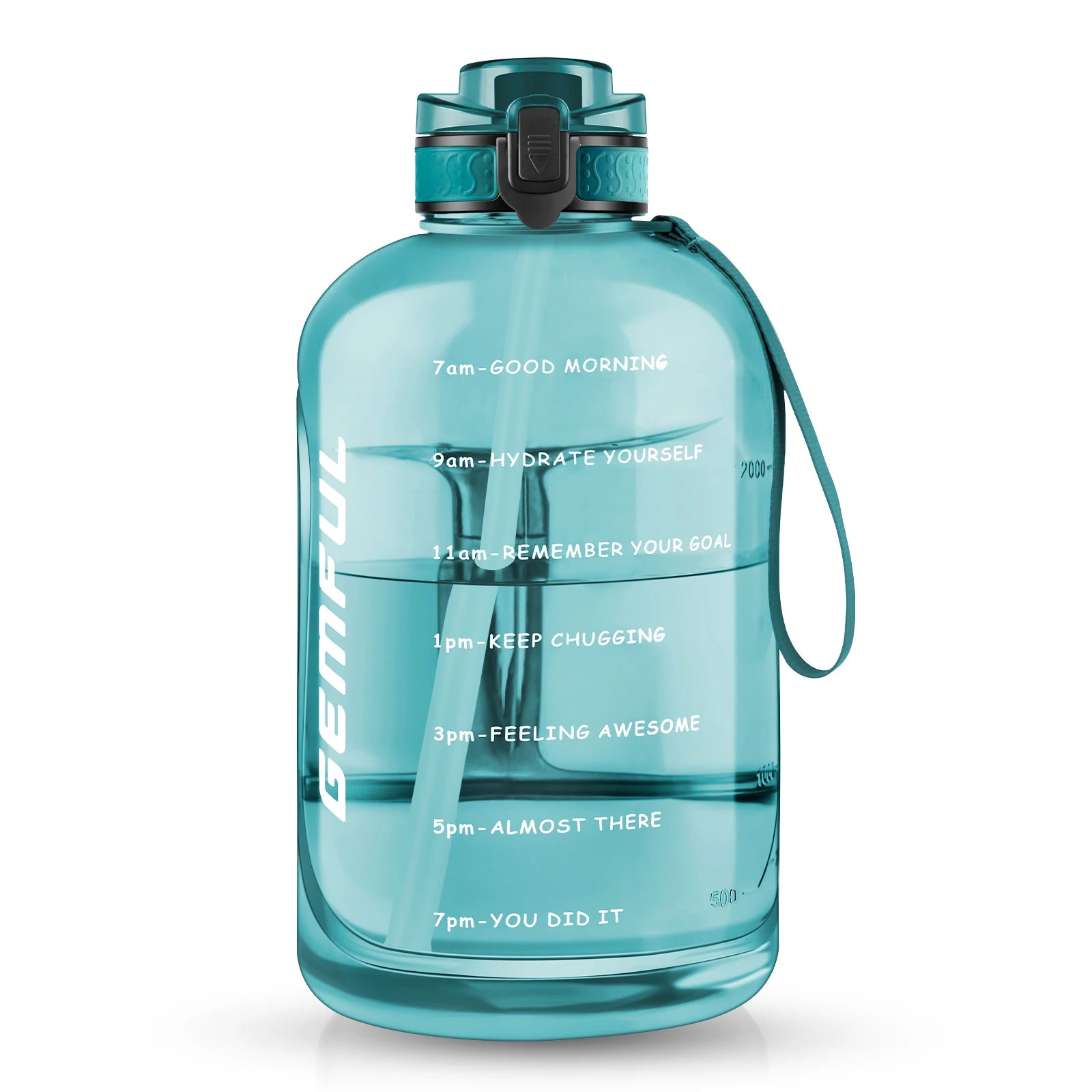3 Liter Sport-Wasserflasche mit Zeitmarkierung
